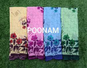 ชุดส่าหรีผ้าจอร์เจียพร้อมเสื้อส่าหรีที่ทันสมัยเสื้อส่าหรีดีไซน์ดอกไม้สำหรับงานปาร์ตี้ขายส่งเว็บไซต์ผู้ขายจำนวนมาก - Product Image 2