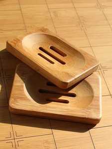 Jabonera Ovalada de Madera Natural con Patas, Soporte Ecológico para Jabón en Barra, Bandeja de Drenaje, Accesorios de Baño para Hotel, Venta al por Mayor - Product Image 4
