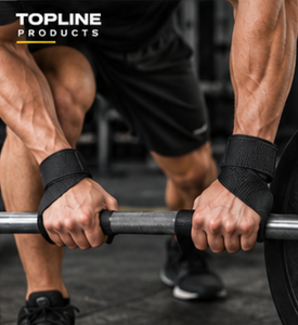 Bandes de soutien pour poignets Topline Products, fermeture à boucle réglable, entraînement de force, musculation, plusieurs couleurs disponibles - Product Image 2