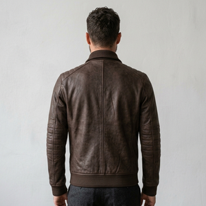 Chaqueta de Invierno de Cuero Genuino para Hombre a Precio de Mayoreo - Diseño Transpirable, Reversible e Impermeable de la Mejor Calidad - Product Image 1
