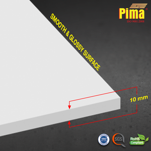 Pima Custom Cut PVC WPC Foam Board 10mm 0.6 Density White Fire-Resistant Plastic Cladding Panel - Product Image 6