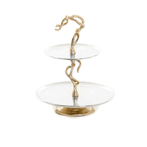 Support à gâteau en aluminium orné, best-seller, pour la décoration de desserts de célébrations traditionnelles, avec un travail métallique détaillé - Product Image 2