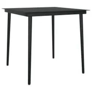 Ensemble de salle à manger de jardin gris et noir - Product Image 5