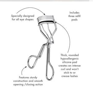 Recourbe-cils en acier inoxydable de précision avec design ergonomique pour une prise confortable, jetable et durable - Product Image 5