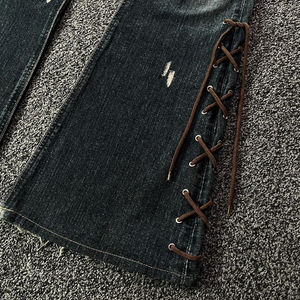Pantalones Vaqueros Acampanados de Talla Grande para Hombre, Cintura Media, Denim Suave, Transpirables, Elásticos, Estilo Casual Urbano, Venta al por Mayor - Product Image 4