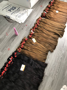 Mejor Precio Económico 100g Extensiones de Cabello Natural Liso de Lujo No Remy Premium de Bebé Vietnamita a Granel de Todos los Tipos de Cabello - Product Image 2