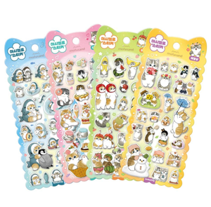 Marshmallow Stickers Fruit Cat Korean Cute Character Removable Diary Deco Sticker Gift for Kids Wholesale - Product Image 1