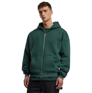 Sudaderas con capucha de alta calidad para hombre, informales, de felpa gruesa, lisas, personalizables, de gran tamaño, con cremallera, de fabricante - Product Image 1