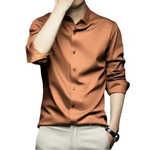 Camisa de vestir formal clásica blanca para hombre, camisa de negocios de algodón de manga larga, elegante camisa con botones para hombre, profesional para oficina - Product Image 1