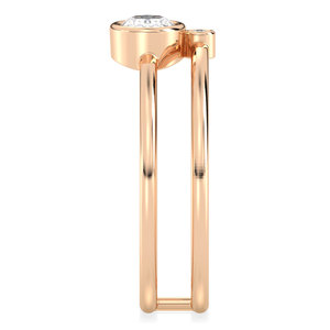 แหวนมอสซาไนต์ทรงรี REYES Classic Design ขนาด 0.38 กะรัต ตัวเรือนเงินแท้ 925 ชุบโรเดียม ได้รับการรับรองจาก GRA เครื่องประดับคุณภาพสูง - Product Image 5