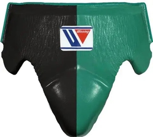 อุปกรณ์ป้องกันอวัยวะเพศชายสำหรับการฝึกซ้อม ยี่ห้อ Winning Leather Boxing รุ่น Pro สีดำ-เขียว - Product Image 1
