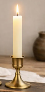 Vintage <b>Brass</b> Taper <b>Candlestick</b> <b>Holders</b> Matte Gold <b>Brass</b> Candle Stands for Table Centerpiece, Weddings, & Home Deco - Product Image 4