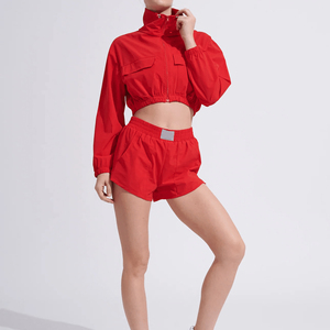 Shorts Deportivos Transpirables de Cintura Alta para Mujer, Tela Elástica de Poliéster y Spandex, Ecológicos, de Secado Rápido, para Gimnasio - Product Image 4