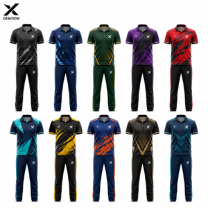 ชุดยูนิฟอร์มคริกเก็ต X Sports สำหรับผู้ชาย แบบ Sublimated T20 แห้งเร็ว ผลิตจากโพลีเอสเตอร์ แขนสั้น กางเกงเอวยางยืด สีพื้น สำหรับทีมแบบกำหนดเอง - Product Image 1