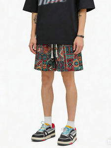 Vintage Ethnic Casual Shorts Men Streetwear Fashion Beach Shorts Gym Summer Athletic Print Cropped Pants - Product Image 3