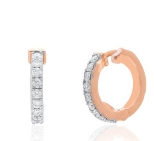 Pendientes de Diamantes Naturales de Corte Brillante Redondo, Oro de 14 Quilates, Elegantes para Bodas, Fiestas, Compromisos, Regalo de Joyería para Mujer, 1.760 GM - Product Image 3