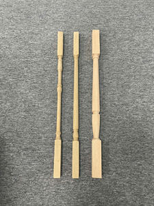 Barandillas y Pasamanos de Madera Maciza de Roble Rojo con Tapa Cuadrada, Piezas para Escaleras Modernas, Ecológicas y Duraderas para Hoteles, Villas, Apartamentos y Balcones - Product Image 3