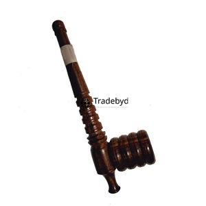 Pipa de Tabaco Artesanal Ecológica de Madera, Acabado en Laca Natural Hecha a Mano, Accesorio para Fumar de Primera Calidad, Estilo Moderno - Product Image 2