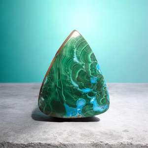 Lot de cabochons en pierre de chrysocolle malachite naturelle - Pierres précieuses en gros, lot de pierres précieuses en vrac et bijoux - Product Image 2