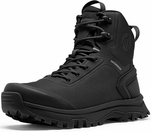 Botas de Caza Elegantes de Cuero con Diseño Táctico, Transpirables, Resistentes, Ligeras e Impermeables para Exteriores - Product Image 1