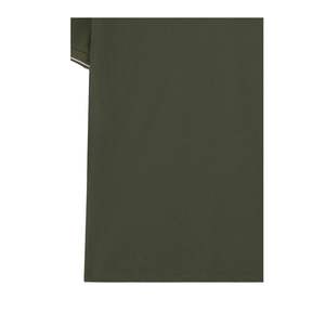 Camiseta Polo de Algodón Verde Oliva para Hombre, Logotipo Personalizado, Manga Corta Informal, Corte Ajustado, Camiseta de Golf, Fabricante OEM al por Mayor - Product Image 3