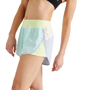 Shorts Deportivos de Punto para Mujer, Cintura Alta, Elásticos, de Secado Rápido, con Bolsillos, en Azul Claro y Verde - Product Image 3
