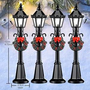 Accesorios para Farolas de Tren de Hadas de Pueblo Navideño, Elegantes Luces Navideñas para Decoraciones Festivas - Product Image 2