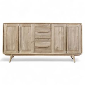 Aparador de Diseño Moderno con 4 Cajones y Puertas, Mueble para Comedor, Cocina o Dormitorio - Product Image 1