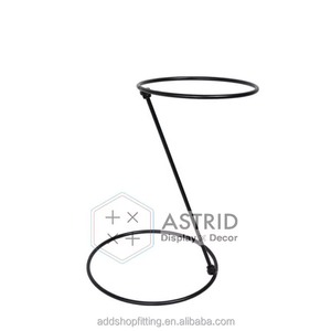 White Modern Eco-Friendly for Washable Luxury Freestanding Wire Metal Steel Cap Rack Hat Display Stand for Clothing Shop - Product Image 3