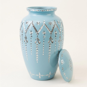 Handcrafted Diamond Cut Aluminum Cremation <b>Urns</b> For Human Adult Ashes <b>Large</b> Memorial Funeral <b>Urn</b> With Lid Metal Cremation <b>Urns</b> - Product Image 6