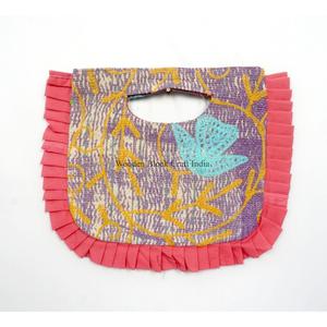 Indian Fashion Bohemian Style Designer Women kantha Clutch Messenger Shoulder Bag Handmade Lightweight Large Travel Daily - Product Image 1