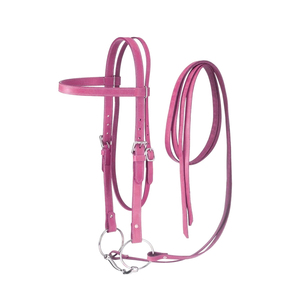 Têtière en cuir pour cheval, réglable, verte, avec anneaux métalliques, harnais équestre, quincaillerie dorée. - Product Image 6