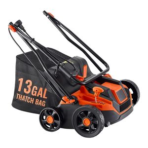 Scarificatore Elettrico 2-in-1 da 13 Pollici 13 Ampere con Cavo, Attrezzo Manuale per Giardino e Prato, Sacco di Raccolta per Erba Morta da 13 Galloni, 5 Posizioni - Product Image 4