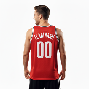 Camiseta de Baloncesto Personalizada, Cuello Redondo, Sin Mangas, Impresión por Transferencia de Calor, Nombre y Número del Equipo, para Adultos Unisex - Product Image 3
