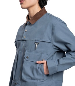 Chaqueta de Trabajo de Lona Resistente Personalizada al por Mayor, Parches de Sarga, Forro Acolchado, Chaqueta de Trabajo de Nailon para Hombre - Product Image 3