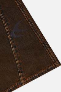 Jeans de Mezclilla para Hombre, Cintura Alta, Pierna Ancha, Lavado a la Piedra, Cierre de Botones, Casual, 100% Algodón, Tejido de Peso Medio, Estilo Otoñal - Product Image 4