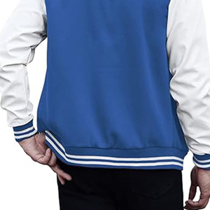 Unisex 2024 Custom Heavyweight Leather Varsity Bomber <b>Jacket</b> High School <b>Baseball</b> Patch Letterman Style Hooded Casual <b>Men</b> Women - Product Image 3
