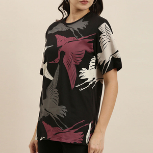 Camisetas de Moda para Mujer de Manga Corta de Algodón Personalizables de Alta Calidad con Diseños de Estampado Únicos - Product Image 1