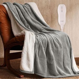 Manta Eléctrica de Franela de 50x60 Pulgadas con Certificación ETL FCC, Lavable a Máquina, con 5 Niveles de Calefacción y 3 Ajustes - Product Image 1