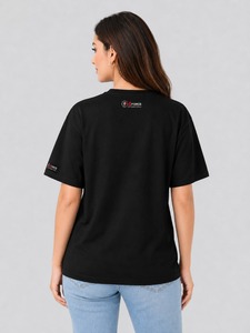 เสื้อยืดผู้หญิงขายดี ผ้าฝ้ายนุ่ม สวมใส่สบาย แฟชั่นทันสมัย พร้อมบริการสร้างแบรนด์ส่วนตัว รับผลิตแบบ OEM โรงงานผลิตโดยตรง สนับสนุนการผลิต - Product Image 4