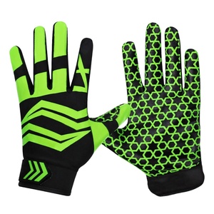 Guantes de Fútbol Americano de Primera Clase en Blanco y Negro para Hombre y Mujer, Diseño Antideslizante de Silicona, Hechos de Cuero de Alta Calidad - Product Image 5