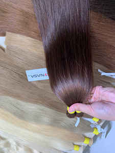 Extensiones de Cabello Humano NASA, Cabello Virgen Liso a Granel de un Solo Donante, Puntas Completas, Todos los Colores, Aptas para la Pérdida de Cabello - Product Image 2