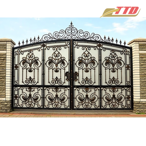 Puerta Tradicional de Hierro Inoxidable Clásica con Detalles Forjados a Mano, Ecológica, Dimensiones Personalizadas, Acabado Duradero para Exteriores para el Hogar - Product Image 3