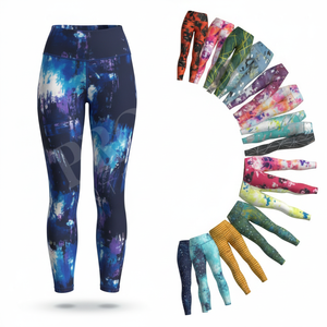 Leggings de yoga confortables et élégants pour les fêtes, avec un design imprimé personnalisé, leggings de course et de jogging personnalisés - Product Image 1