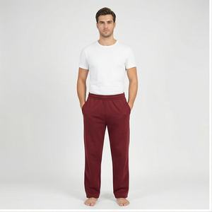 Vente en gros sur mesure Oem Pantalons de survêtement blancs de dernière génération Pantalons baggy gris à jambes larges Pantalons de travail Pantalons d'hiver pour hommes - Product Image 1
