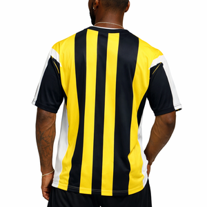 เสื้อฟุตบอลอเมริกันแบบตาข่ายลายทางพิมพ์ลายตามสั่ง ยูนิเซ็กซ์ ระบายอากาศได้ดี ผลิตจากโพลีเอสเตอร์ เสื้อยืดสำหรับฝึกซ้อม รับผลิตแบบ OEM แบรนด์ส่วนตัว ชุดทีมชาติสหรัฐอเมริกา - Product Image 5