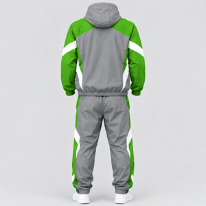 Survêtement sportif unisexe Iron Mark Industries pour l'été, fermeture éclair intégrale, couleurs contrastées, léger, respirant, coupe confortable - Product Image 3