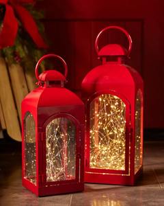 Lanterne de Noël LED la plus vendue, lumières féériques, lanterne décorative en métal, lanterne à bougie, décoration de table et de fête de Noël pour l'intérieur et l'extérieur - Product Image 6