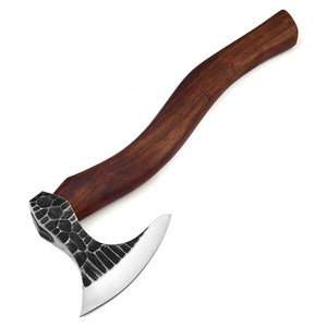 Hand Forged Industrial Grade High Carbon Steel Hatchet <b>Wood</b> Working & Camping <b>Axe</b> with Leather Sheath Custom OEM 4 in Blade 800g - Product Image 1