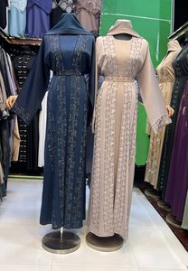 Fashion Dubai Abaya Muslim Women Clothing Islamic Traditional Modest Long Dress Kaftan Open Abaya Embroidered Kimono Abaya - Product Image 5